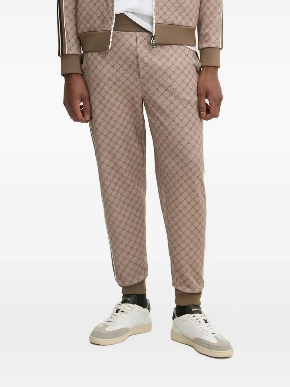 Joop! Talib monogram-pattern track pants Bruin