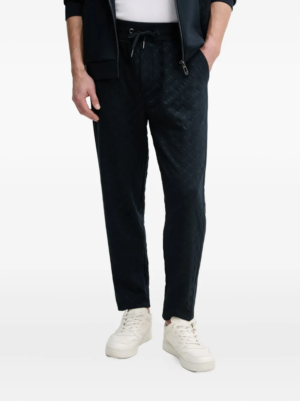 Joop! quilted logo-plaque pants | Blue | Image 1