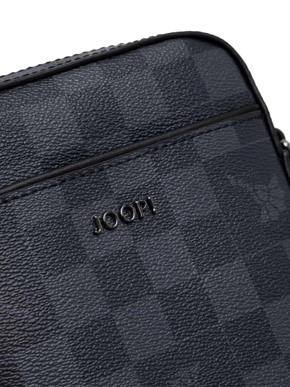 Joop! Geruite schoudertas Blauw