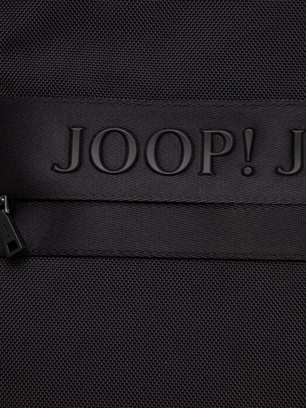 Joop! Modica Falk rugzak met logoplakkaat en handgreep Zwart