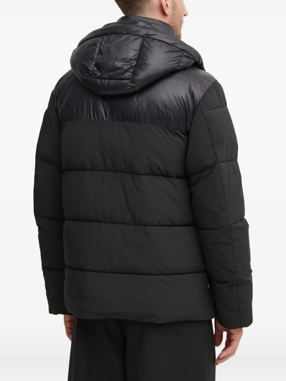 Joop! hooded puffer jacket Zwart
