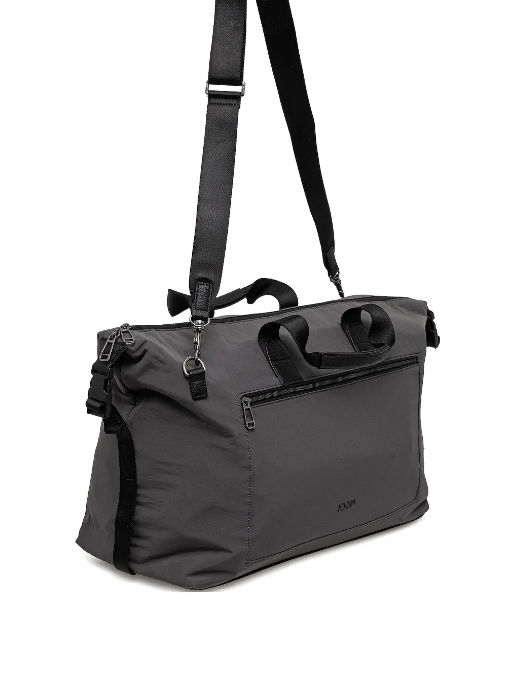 Joop Leather-trimmed Holdall In Gray