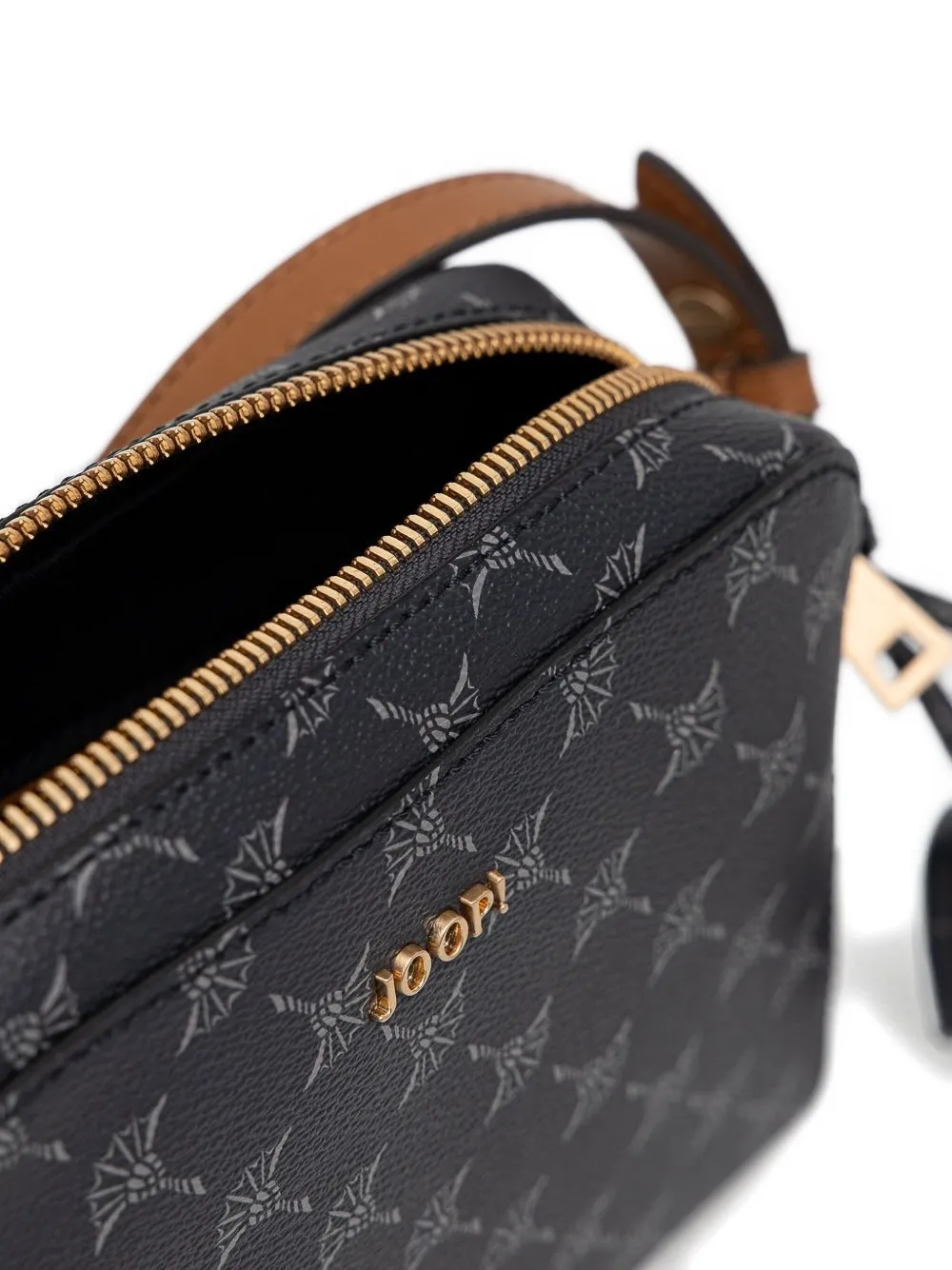 Joop! Corina Cloe crossbodytas met monogram en kwastje Zwart