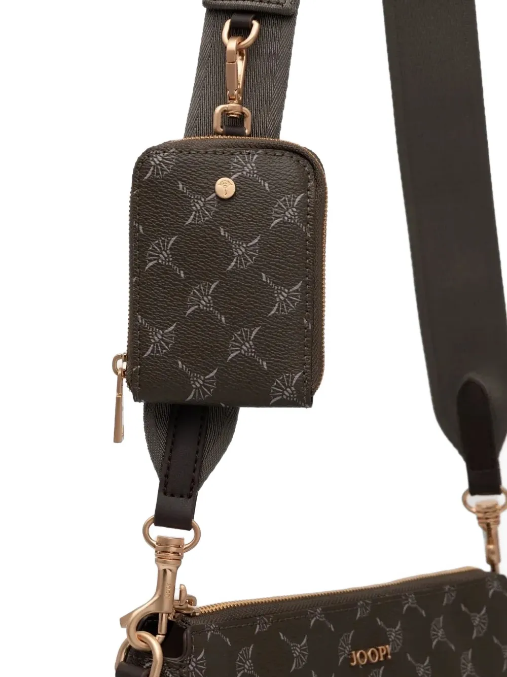 Joop Logo-plaque Shoulder Bag In Brown