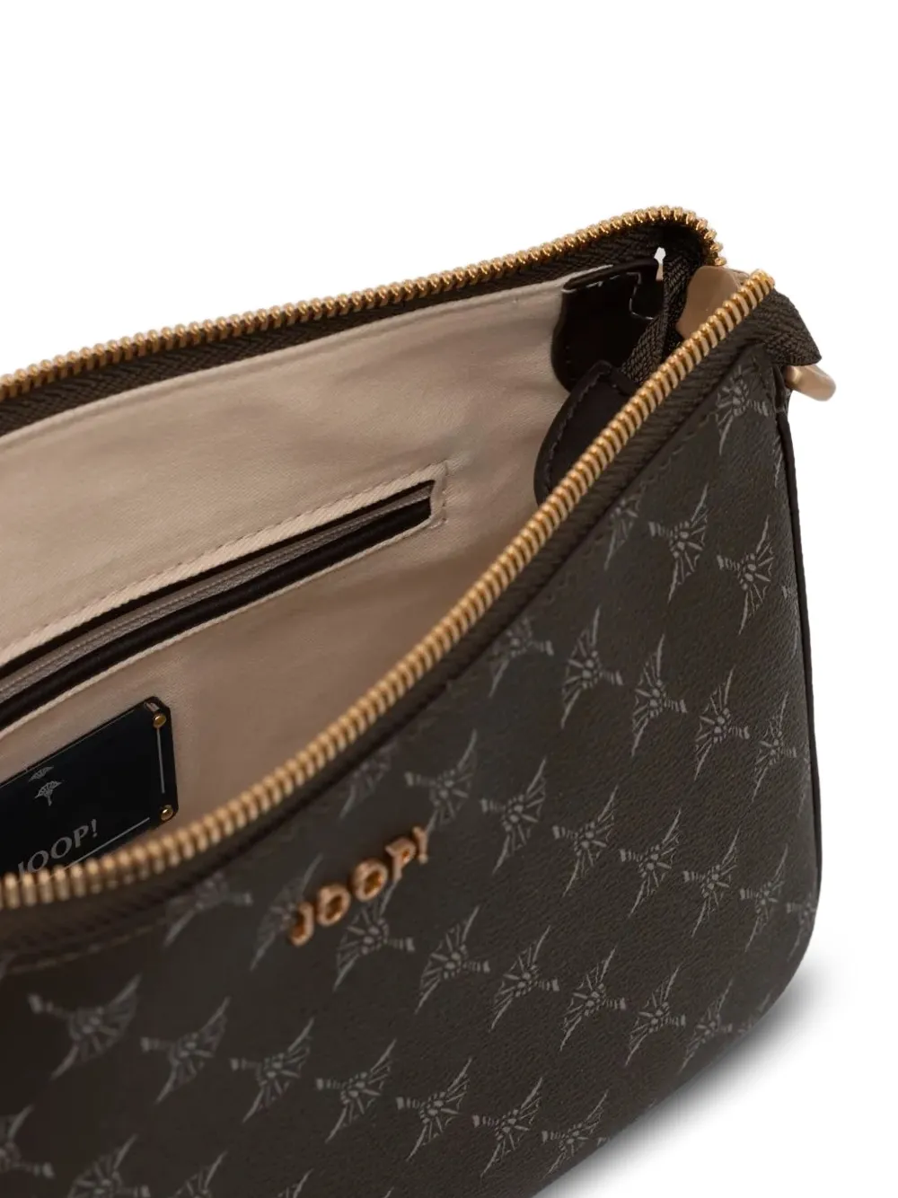 Joop Logo-plaque Shoulder Bag In Brown