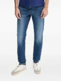 Joop! leather-patch jeans - Blue