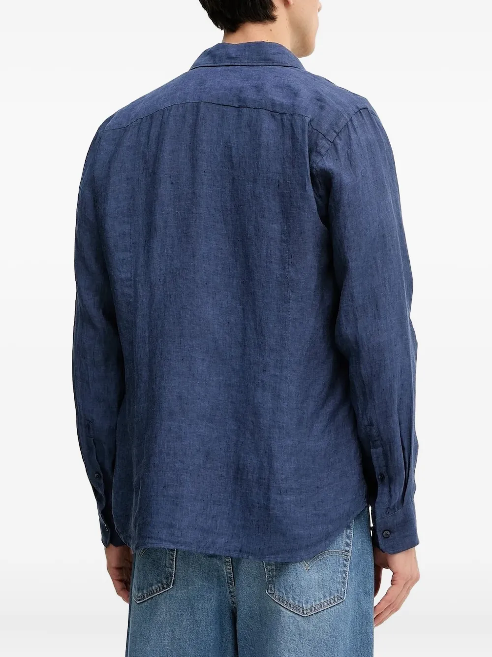 Joop! Linnen overhemd Blauw