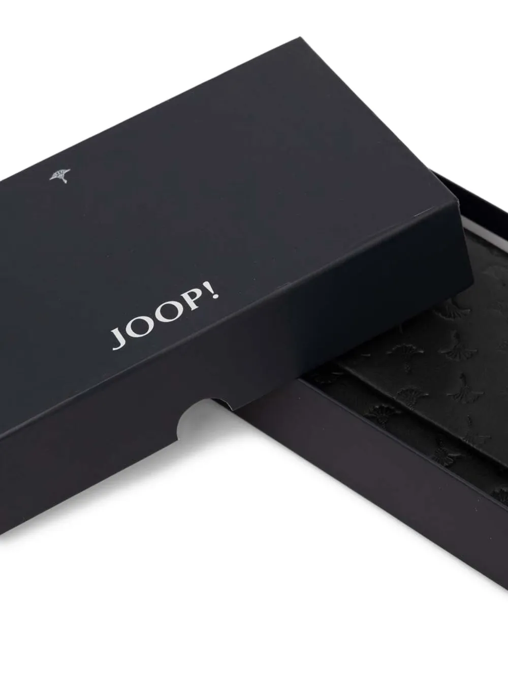 Joop! Portemonnee met logo-reliëf Zwart