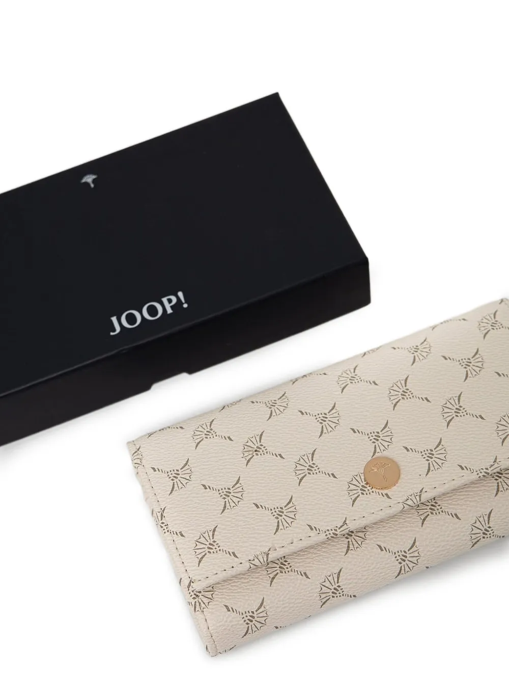 Joop! Portemonnee met bloemenprint Beige