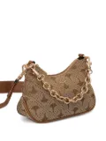 Joop! Aimee chain-embellished monogram shoulder bag - Brown