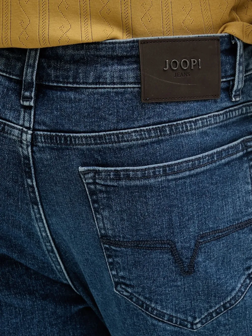Joop! logo-patch jeans Blauw