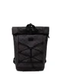 Joop! roll-top patterned backpack - Black