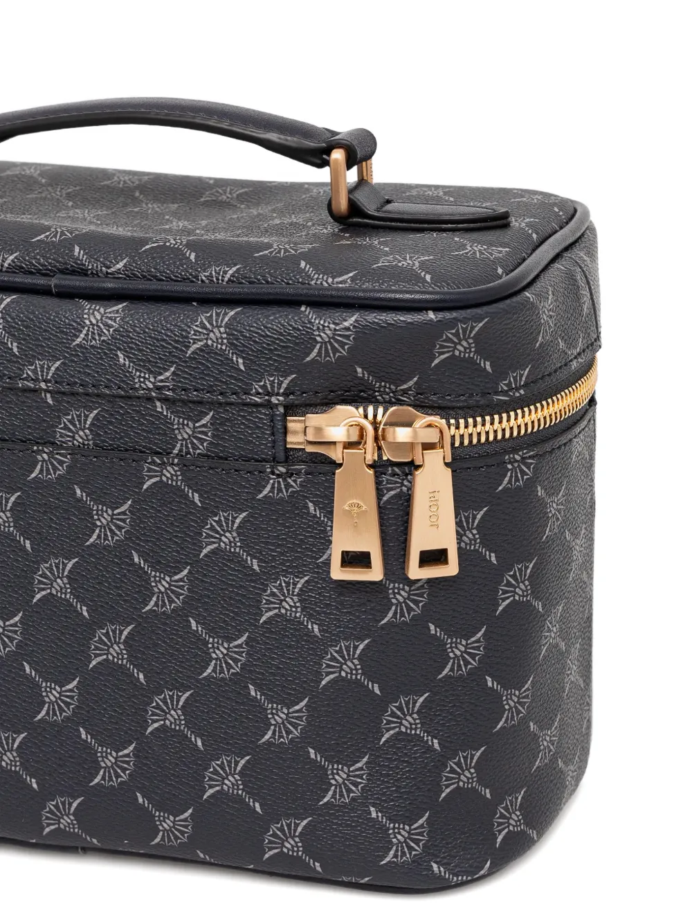 Joop! Cortina Flora make-up tas met bloemenprint en handgreep Blauw