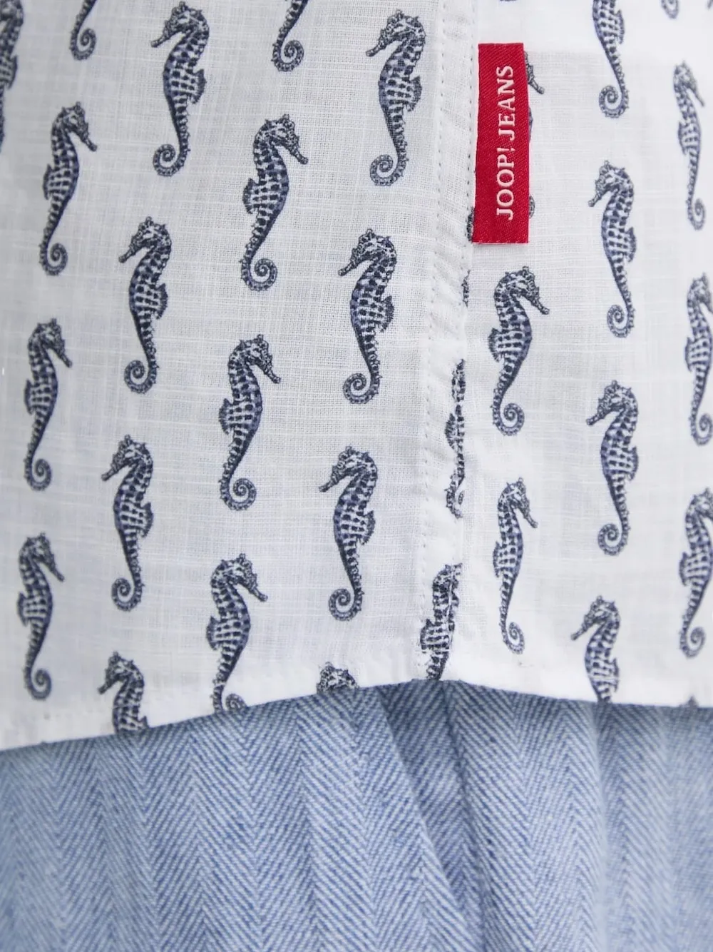 Joop Seahorse-print Shirt In White