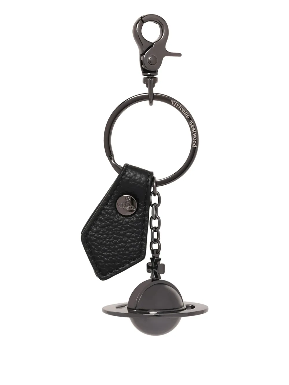 Vivienne Westwood 3d Orb Leather Keyring