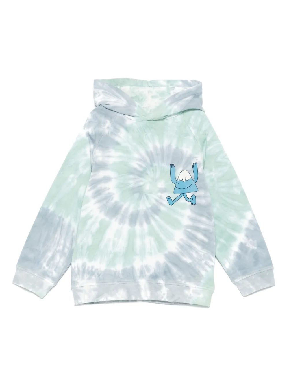 Stella McCartney Kids Hoodie met tie-dye print Blauw
