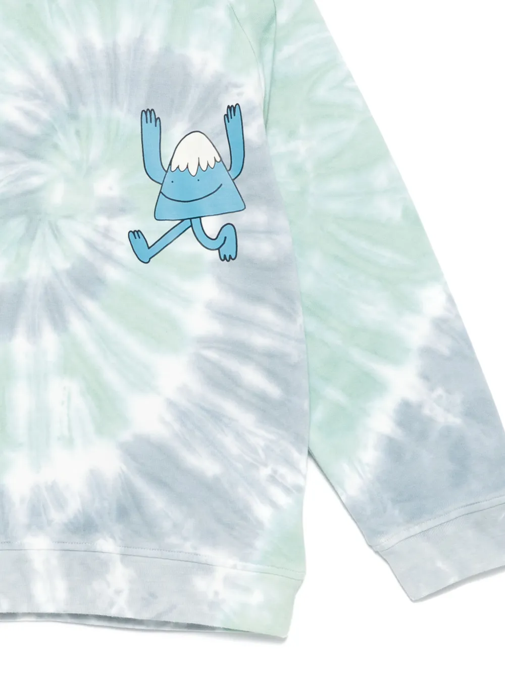 Stella McCartney Kids Hoodie met tie-dye print Blauw