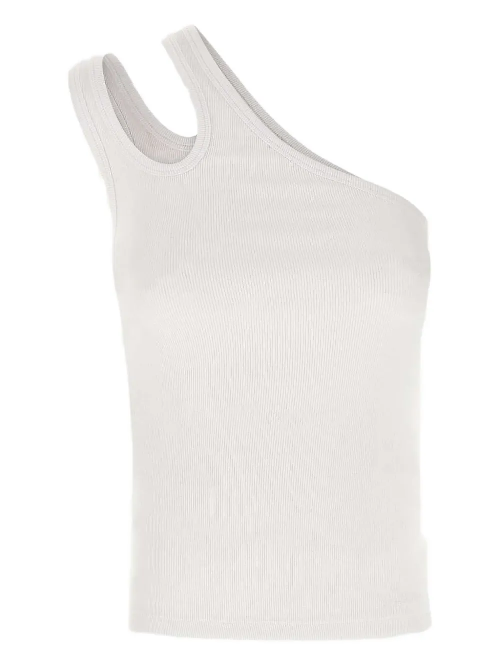 ribbed one-shoulder top