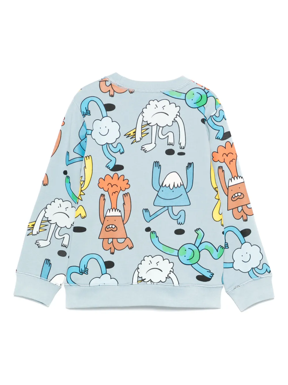 Stella McCartney Kids Sweater met grafische print Blauw