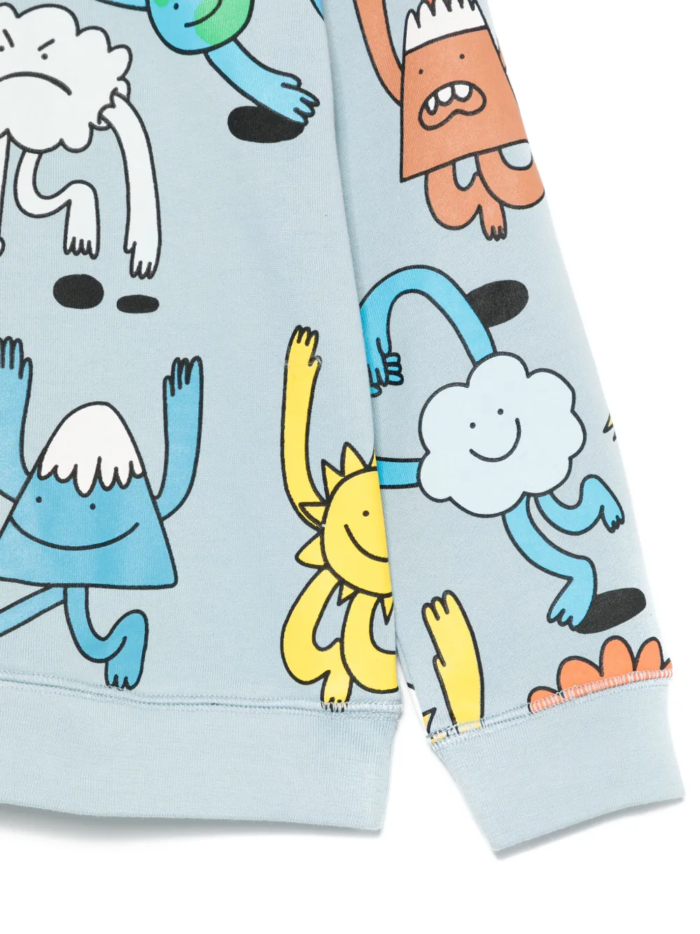Stella McCartney Kids Sweater met grafische print Blauw