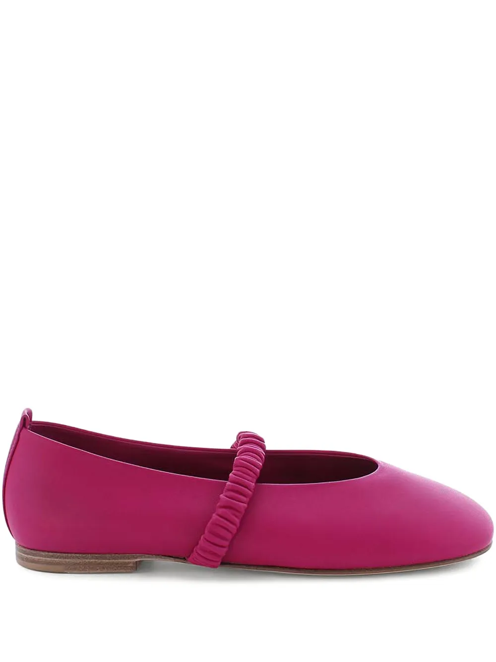 Kennel & Schmenger ruched strap ballet flats - Rosa