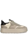 Kennel & Schmenger shearling-panel sneakers - Grey