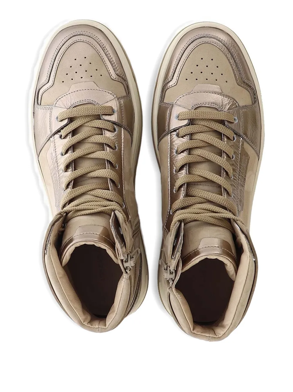 Kennel & Schmenger zip-fastening high-top sneakers Brown