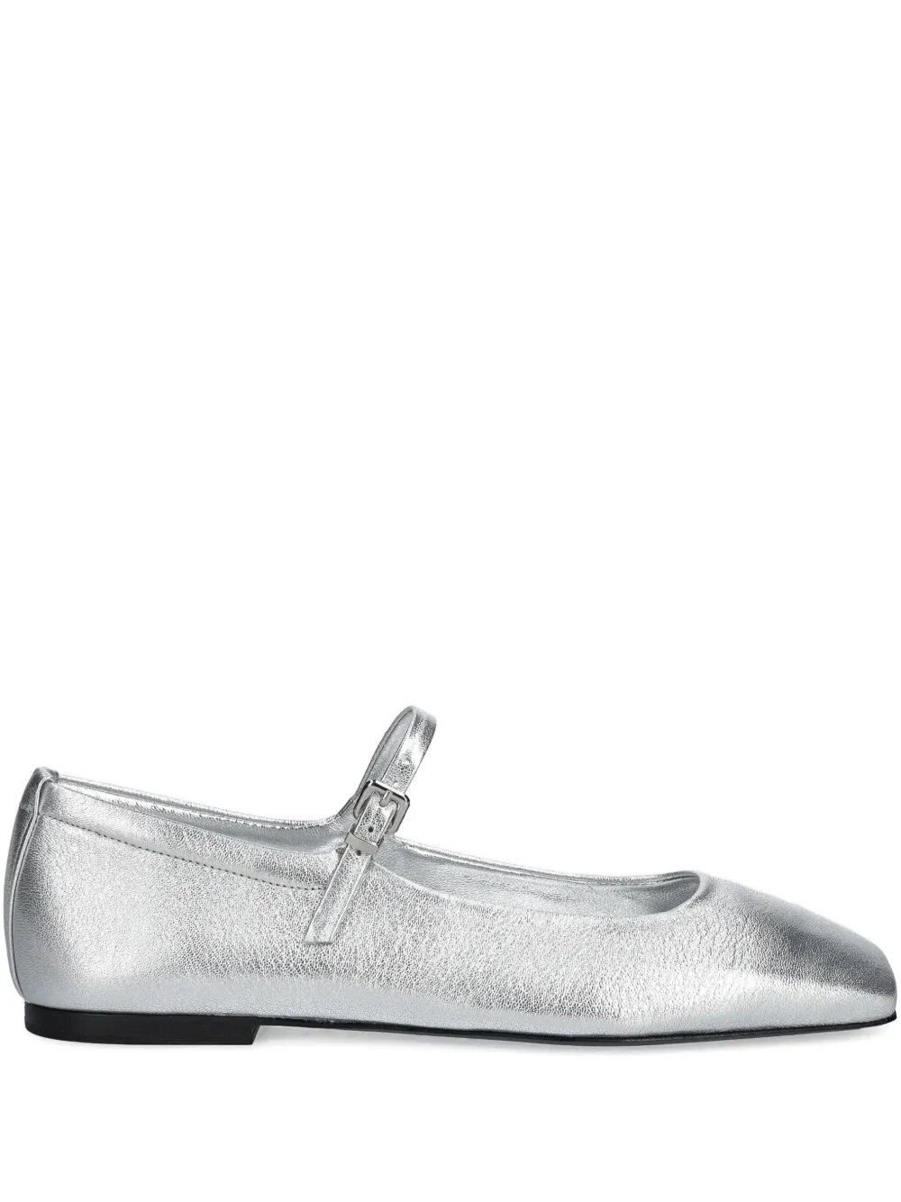 Kennel & Schmenger Ballerina's met vierkante neus en gespbandje Zilver