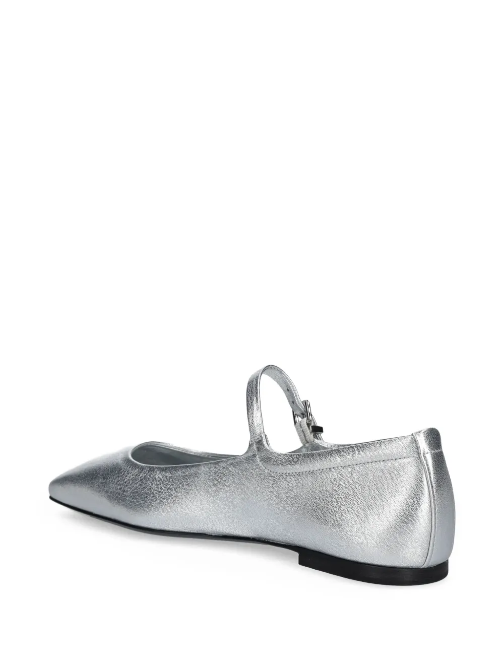 Kennel & Schmenger Ballerina's met vierkante neus en gespbandje Zilver