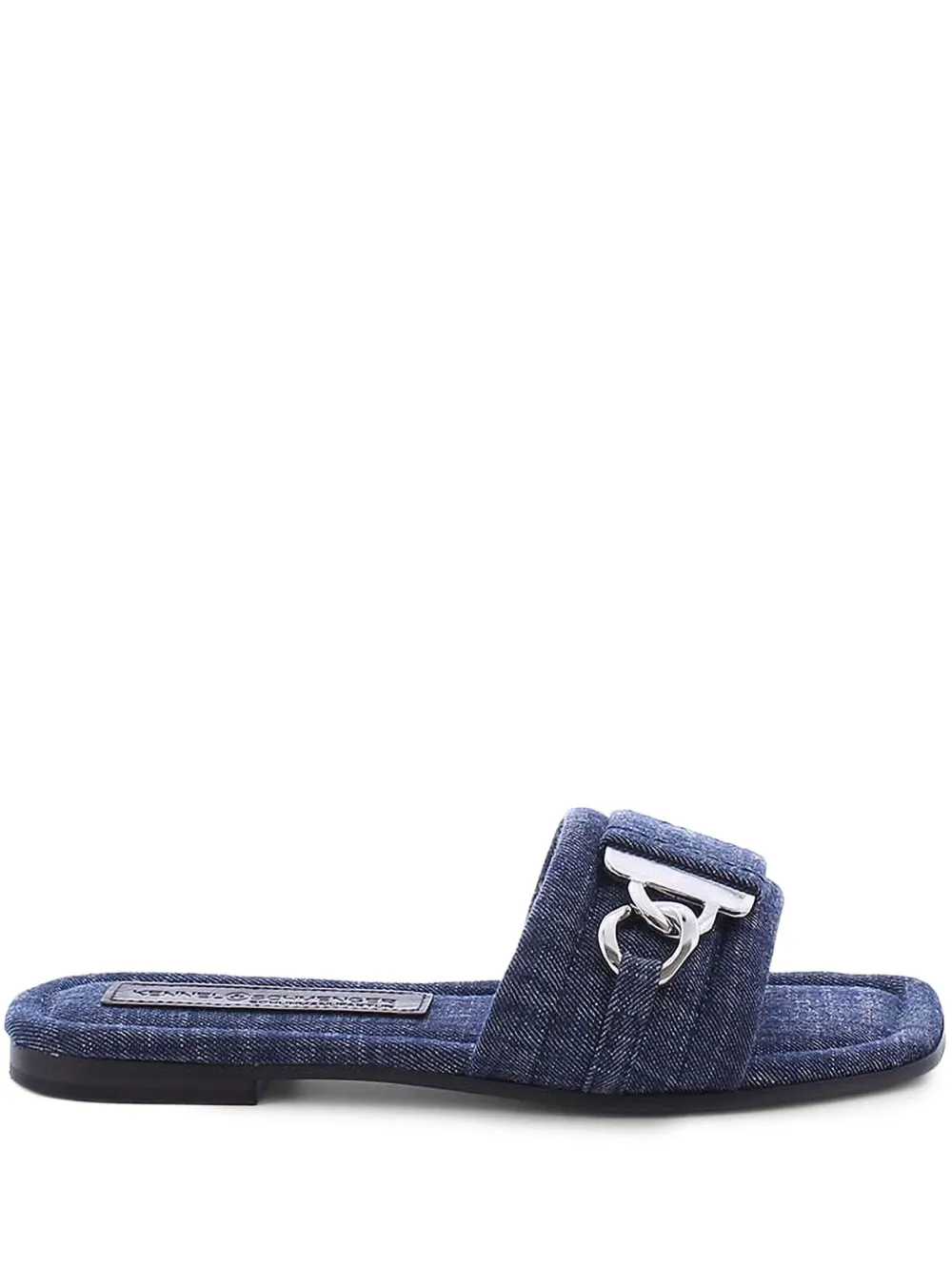 Kennel & Schmenger denim flat sandals Blue