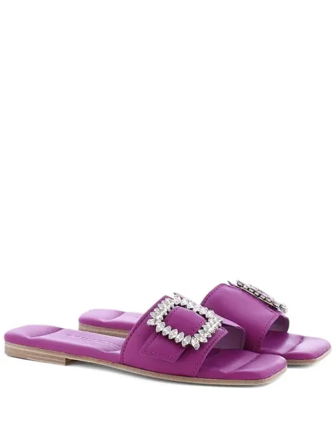 Kennel & Schmenger crystal-embellished buckle sandals 