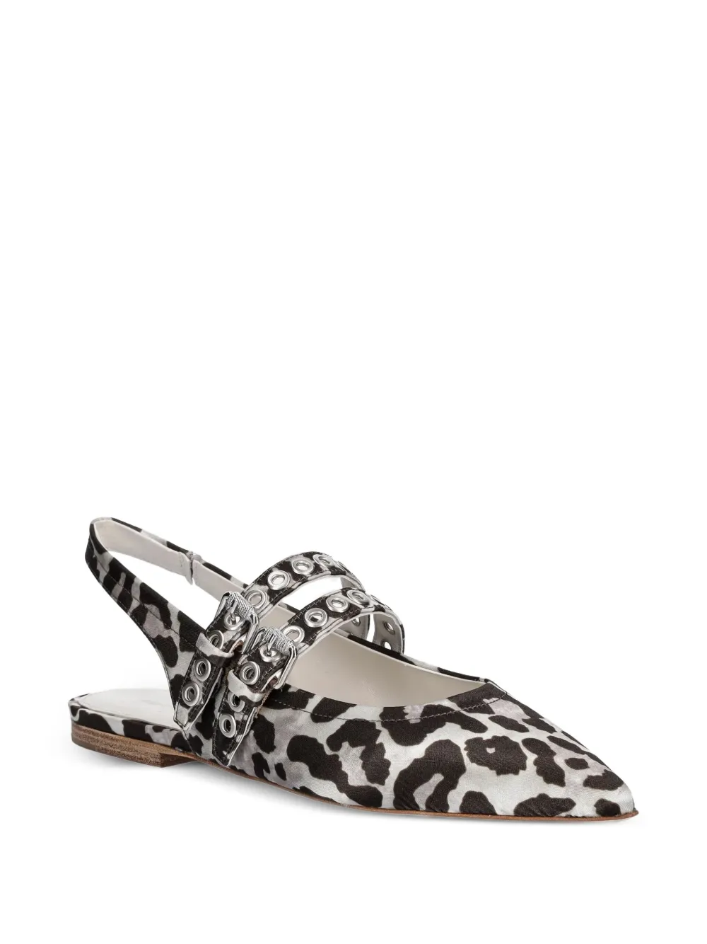 Kennel & Schmenger Greta double-buckle flats White