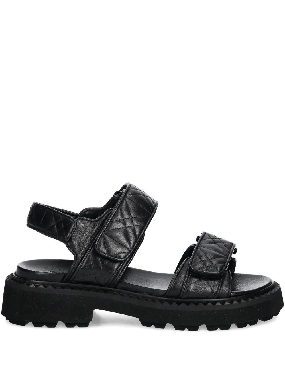 Kennel & Schmenger quilted platform sandals | Black | Image 1