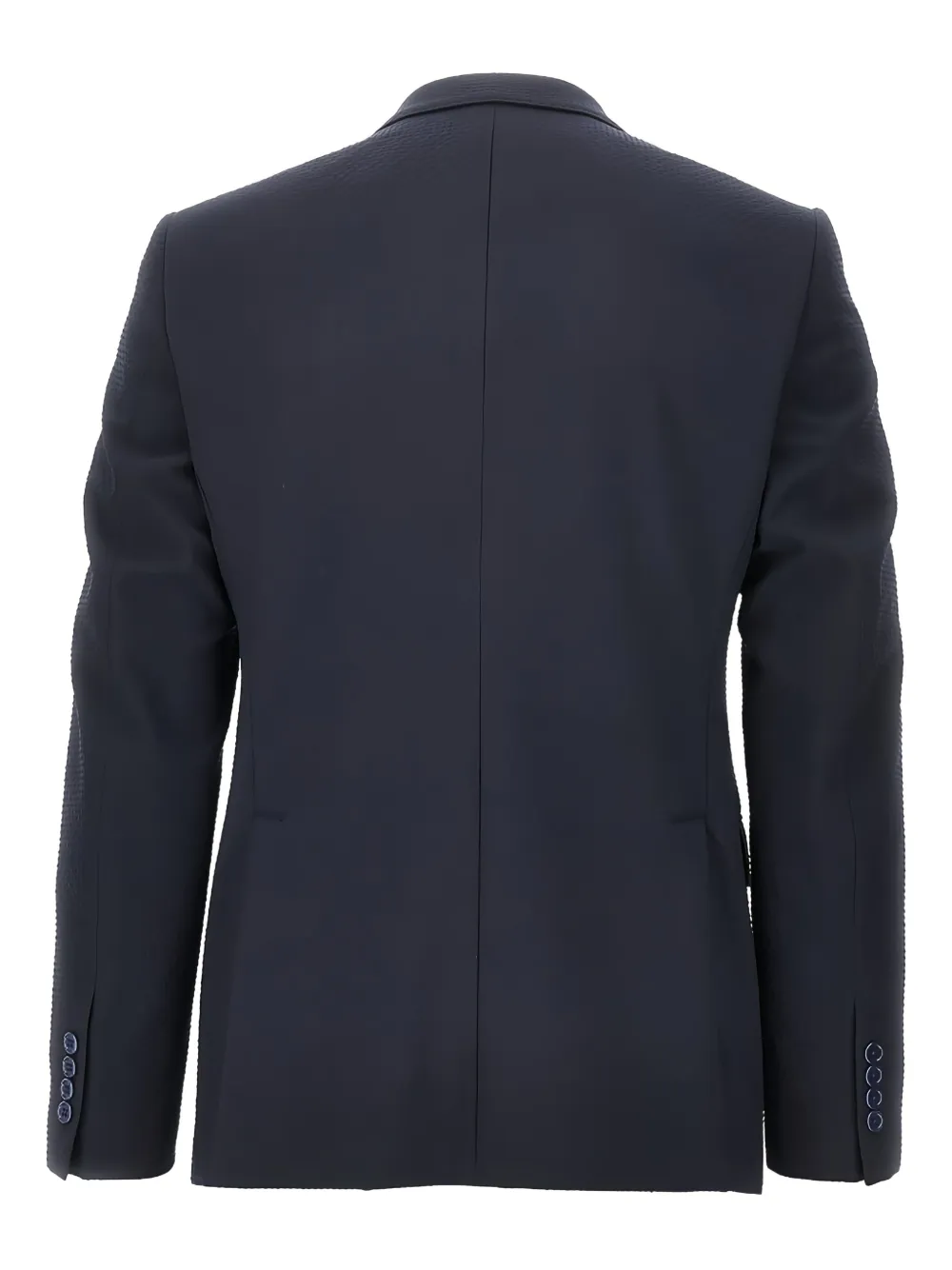 Emporio Armani single-breasted suit Blauw