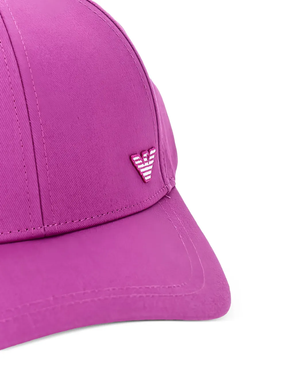 Emporio Armani Honkbalpet met logopatch Paars