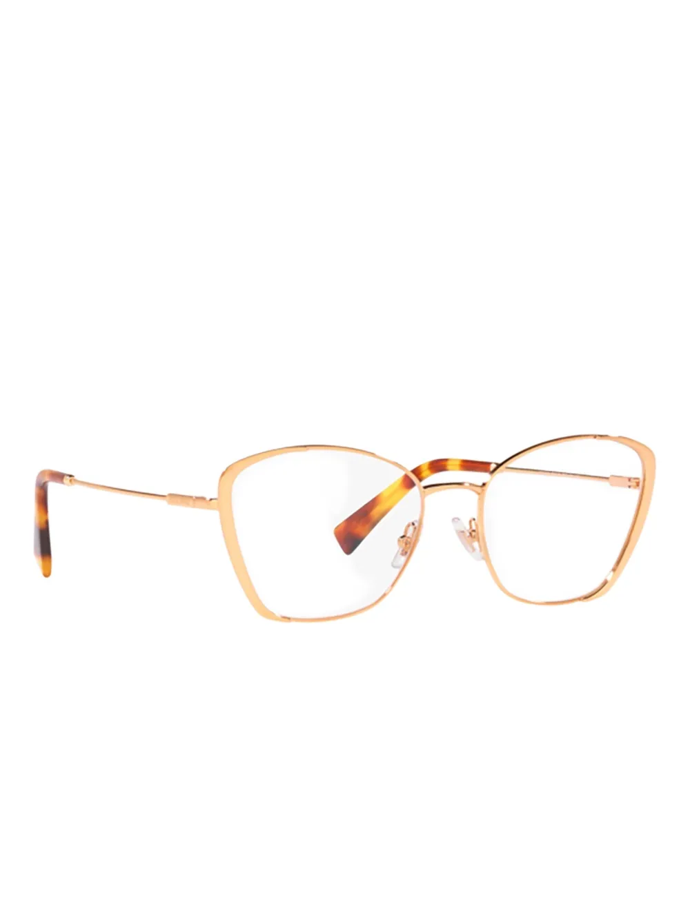 Miu geometric-frame glasses Goud