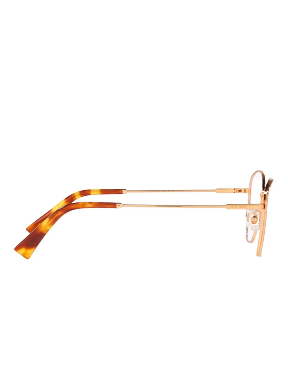 Miu geometric-frame glasses Goud