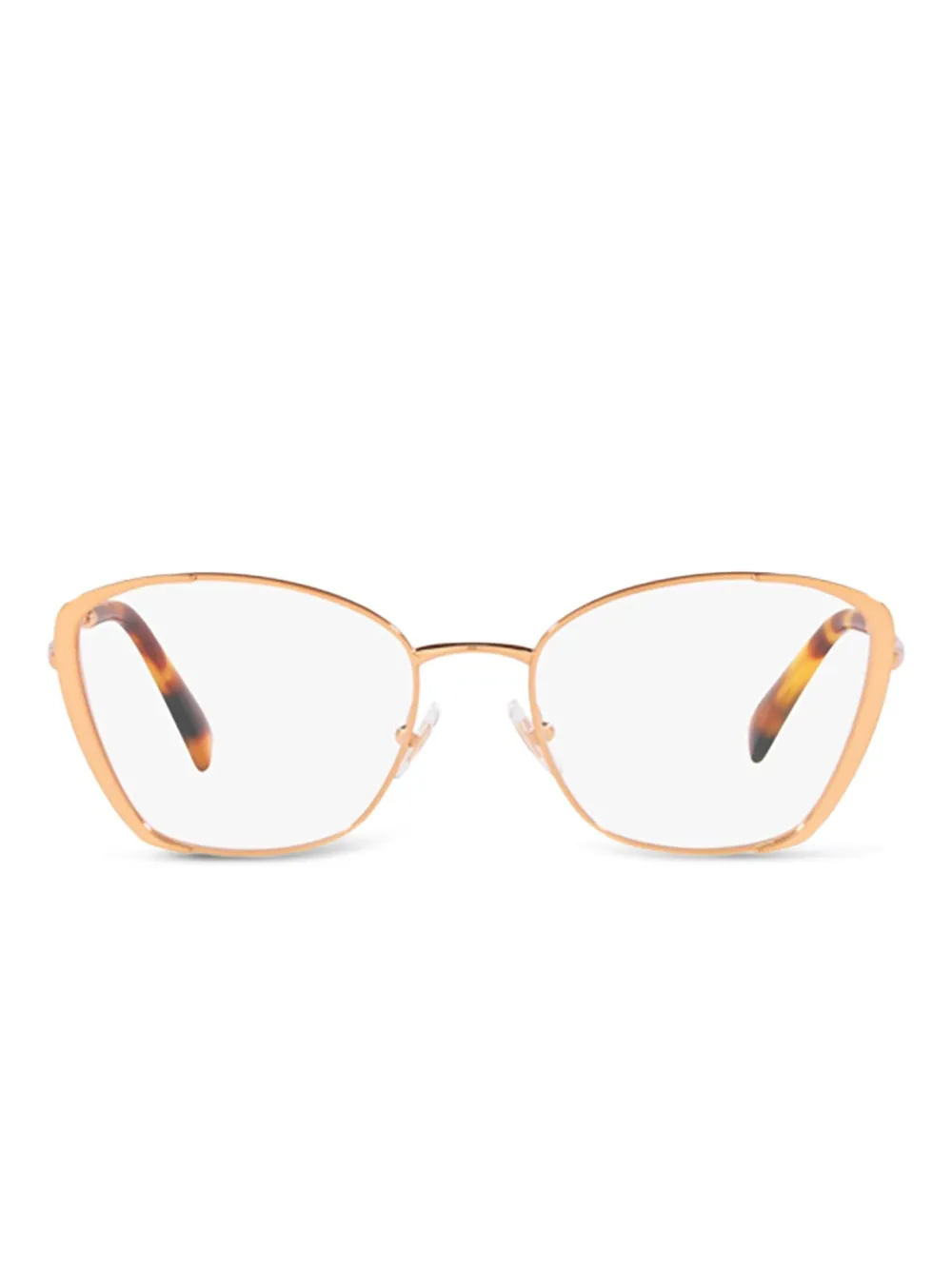 Miu Bril met geometrisch montuur Goud