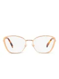 Miu Miu Eyewear geometric-frame glasses - Gold