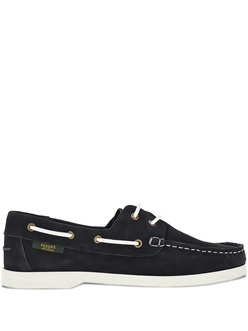 SAXONE OF SCOTLAND suede boat shoes Blue