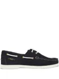 SAXONE OF SCOTLAND suede boat shoes - Blue