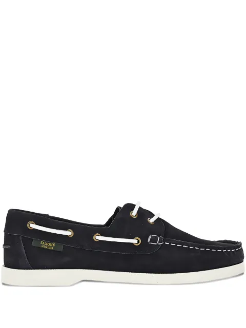SAXONE OF SCOTLAND suede boat shoes