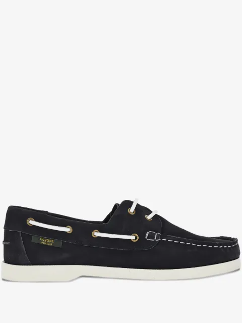 SAXONE OF SCOTLAND suede boat shoes
