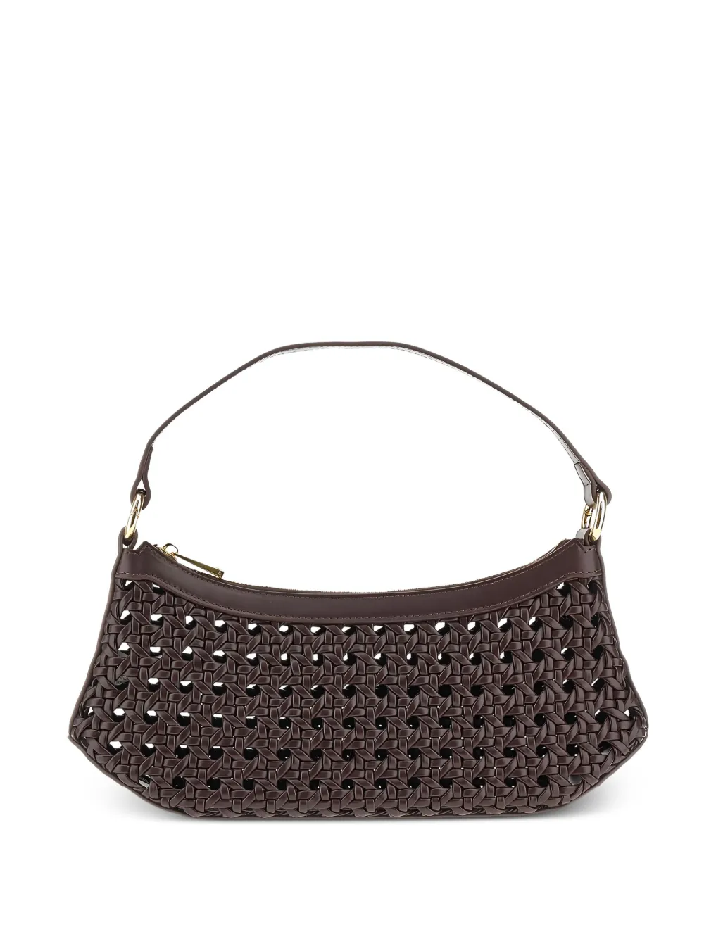 Lily woven leather shoulder bag