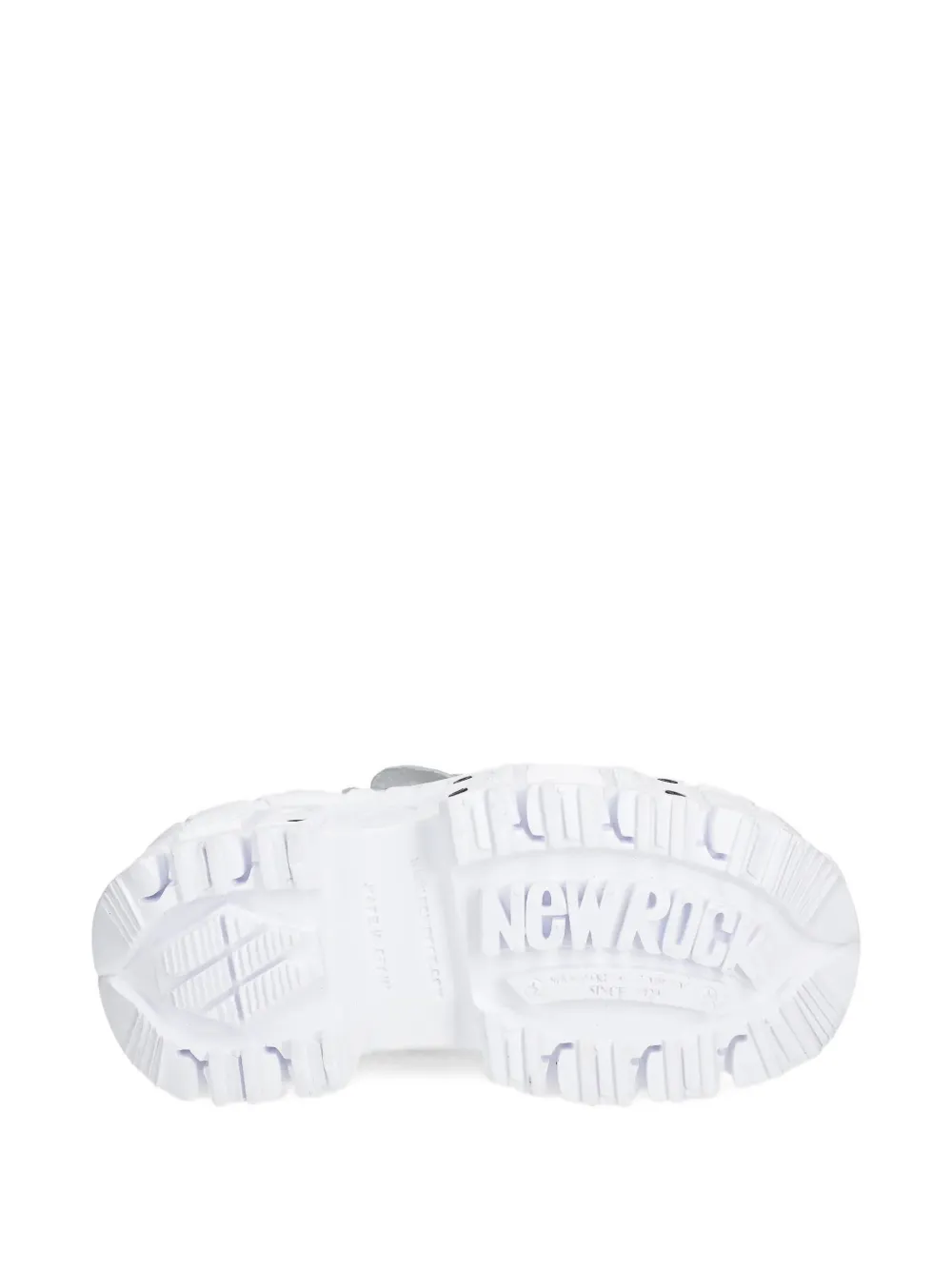NEW ROCK platform lace-up sneakers White