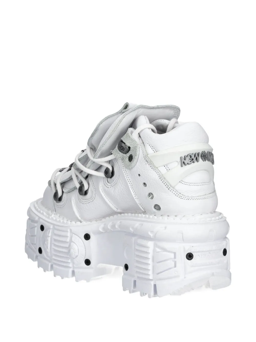 NEW ROCK platform lace-up sneakers White