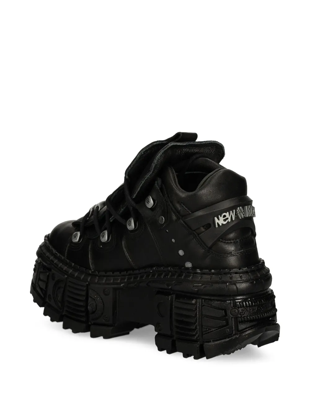 NEW ROCK lace-up platform sneakers Black