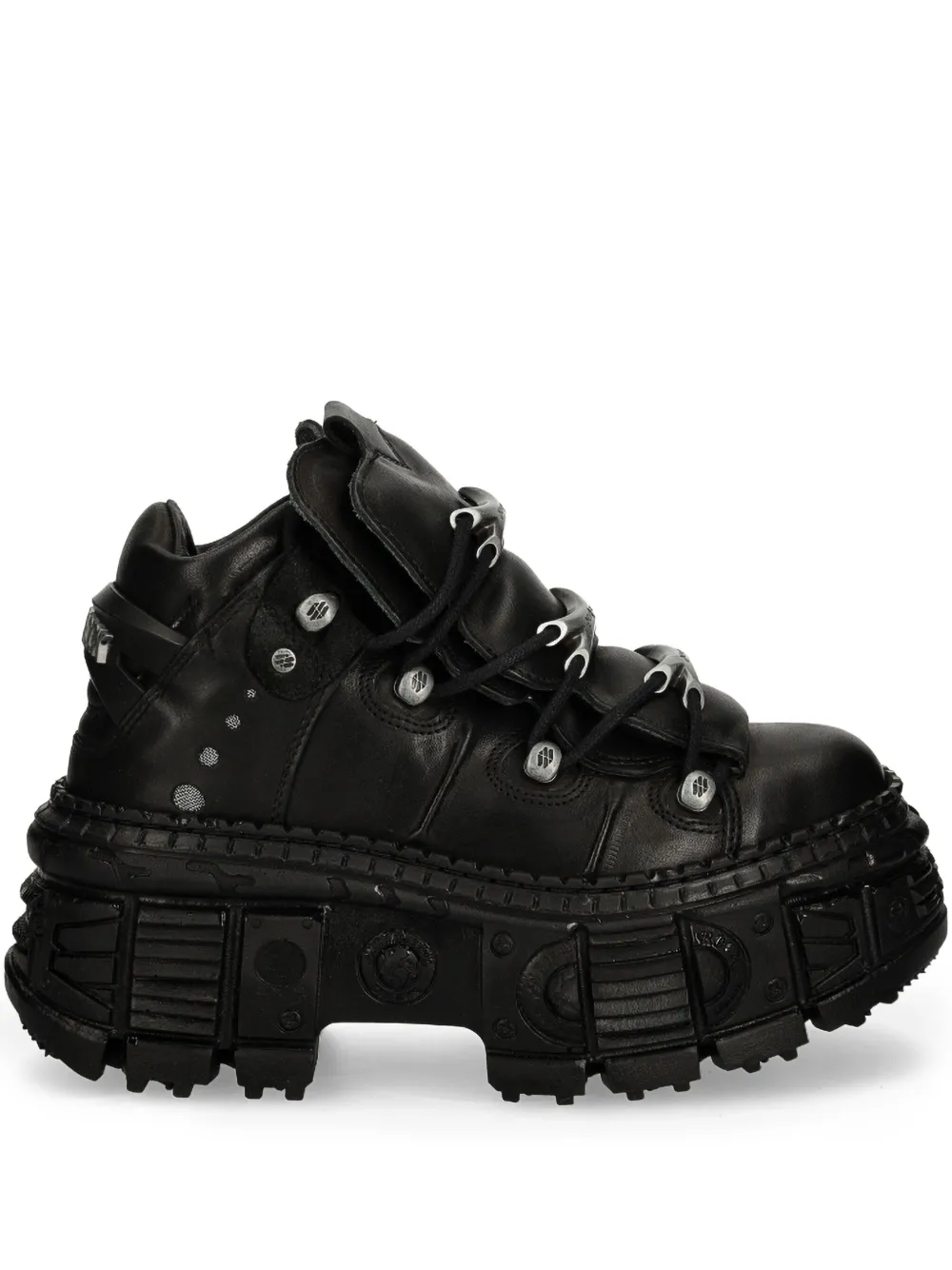 NEW ROCK lace-up platform sneakers Black