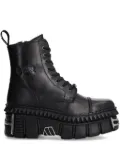 NEW ROCK M-WALL083CCT-S9 lace-up platform boots - Black