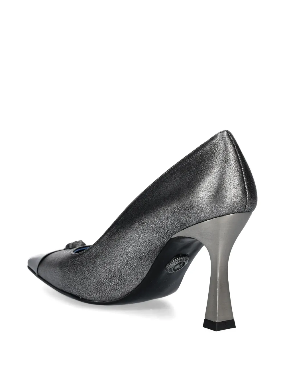 NEW ROCK 90mm skull-detail metallic pumps | Heeled Pumps | Image 2